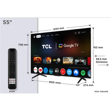 TV QLED 55QLED780K 138 cm 4K UHD 2025 Alu brossé