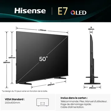TV QLED 50E7Q 126cm