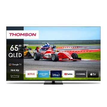 Google TV 65p QLED Pro avec pied central rotatif