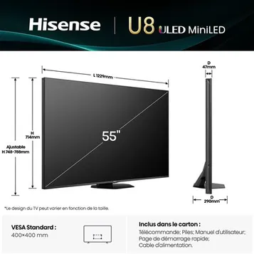 TV Mini LED¬†55U8Q 139 cm