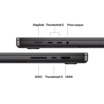 MacBook Pro M4 Max 16p 48Go 1To - Noir sidéral